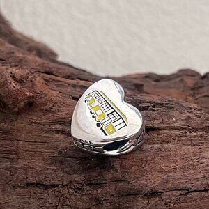 Pandora Milano Travel exclusive Heart Charm S925 ALE Bead Charm Silver Jewelry